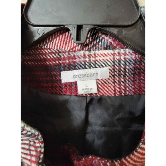 Dressbarn jacket Women size large Multicolor 100% Acrylic 3 Button With Collar - Picture 4 of 8